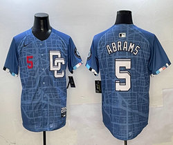 Nike Washington Nationals #5 CJ Abrams Blue Joint Stitched MLB Jersey