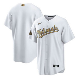 Nike Washington Nationals Blank White 2022 All Star Authentic Stitched MLB Jersey