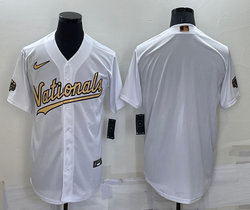 Nike Washington Nationals Blank White 2022 All Star Authentic Stitched MLB Jersey