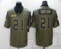 Nike Washington Redskins #21 Sean Taylor 2021 salute to service Authentic Stitched NFL Jersey