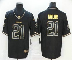 Nike Washington Redskins #21 Sean Taylor Black Gold Authentic Stitched NFL Jersey