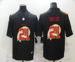 Nike Washington Redskins #21 Sean Taylor Black Shadow Authentic Stitched NFL Jerseys