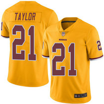 Nike Washington Redskins #21 Sean Taylor Gold Color Rush Limited Authentic Stitched NFL Jersey