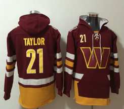 Nike Washington Redskins #21 Sean Taylor red The commander NFL Stitched Hoodies