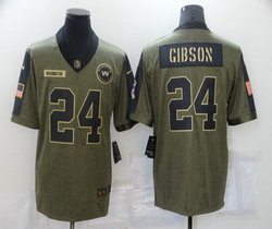 Nike Washington Redskins #24 Antonio Gibson 2021 salute to service Authentic Stitched NFL Jersey