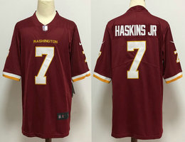Nike Washington Redskins #7 Dwayne Haskins Jr Burgundy Red New Vapor Untouchable Authentic Stitched NFL Jersey