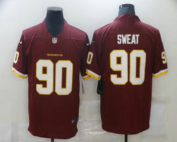 Nike Washington Redskins #90 Montez Sweat Burgundy Red Vapor Untouchable Limited Authentic Stitched NFL Jersey