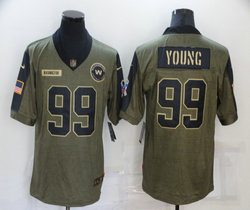 Nike Washington Redskins #99 Chase Young 2021 salute to service Authentic Stitched NFL Jersey