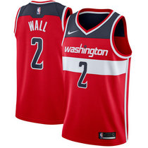 Nike Washington Wizards #2 John Wall Red Game Authentic Stitched NBA jersey