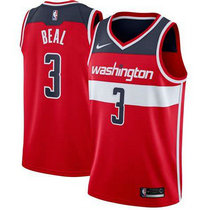 Nike Washington Wizards #3 Bradley Beal Red Game Authentic Stitched NBA jersey