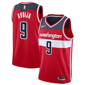 Nike Washington Wizards #9 Deni Avdija Red Authentic Stitched NBA jersey