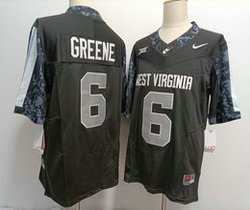 Nike West Virginia Mountaineers #6 Garrett Greene Black Stitched Football NCAA Jersey