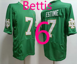 Norte Dame Fighting Irish #6 Bettis Green With Name 2023 College Football Jersey