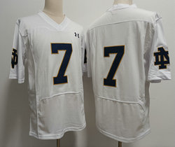 Norte Dame Fighting Irish #7 Audric Estime White Authentic stitched Football jersey