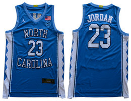 North Carolina Tar Heels #23 Michael Jordan Blue Jordan College Jersey