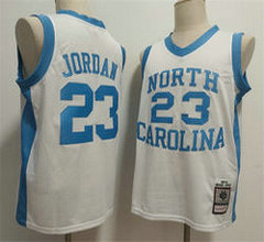 North Carolina Tar Heels #23 Michael Jordan White 1983-84 Throwback Stitched Jersey