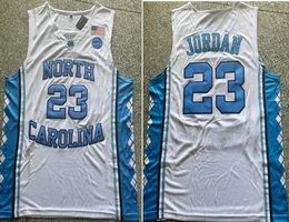 North Carolina Tar Heels #23 Michael Jordan White College Basketball Jersey