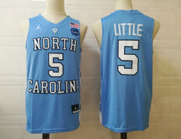 North Carolina Tar Heels #5 Nassir Little Blue Jordan College Basketball Jersey