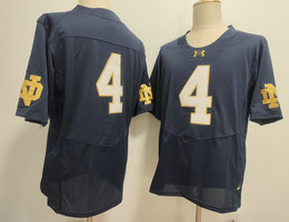Notre Dame Fighting Irish #4 Jeremiyah Love Blue no name Jersey