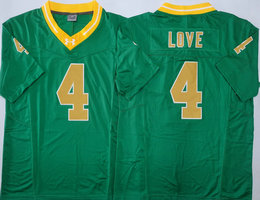Notre Dame Fighting Irish #4 Jeremiyah Love Green 2025 Stitched NCAA Jersey