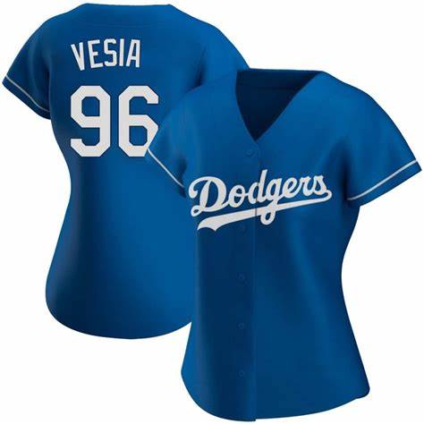 Women's Nike Los Angeles Dodgers #51 Alex Vesia Blue MLB jersey