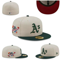 Oakland Athletics MLB Fitted hats 0594 4