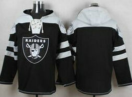 Oakland Raiders blank Black (Name Number Team Logo) Stitched NFL Hooded Sweatshirt