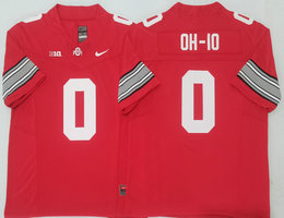 Ohio State Buckeyes #0 OH-IO Red Jersey