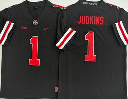 Ohio State Buckeyes #1 Quinshon Judkins Black F.U.S.E College Football Jersey