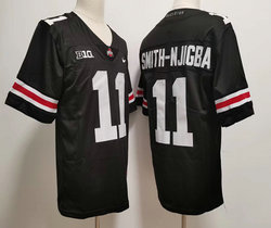 Ohio State Buckeyes #11 Jaxon Smith-Njigba Black (White number) College Football Jersey