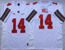 Ohio State Buckeyes #14 K.J. Hill White Stitched NCAA Jersey