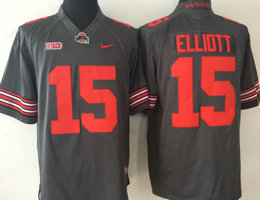 Ohio State Buckeyes #15 Ezekiel Elliott Gray College Limited Jersey