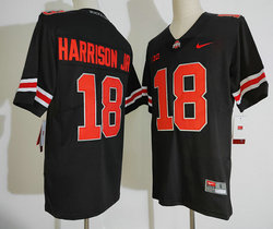 Ohio State Buckeyes #18 Marvin Harrison Jr. Black Stitched NCAA Jersey