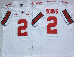 Ohio State Buckeyes #2 Chase Young White Vapor Untouchable Stitched College Jersey
