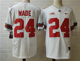 Ohio State Buckeyes #24 Shaun Wade White Stitched NCAA Jersey