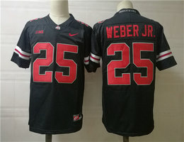 Ohio State Buckeyes #25 Mike Weber Jr. Black Stitched NCAA Jersey