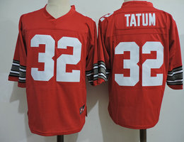 Ohio State Buckeyes #32 Tack Tatum Red Stitched NCAA Jersey