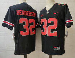 Ohio State Buckeyes #32 TreVeyon Henderson Black College Football Jersey