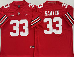 Ohio State Buckeyes #33 Jack Sawyer Red College Football Jersey