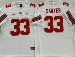 Ohio State Buckeyes #33 Jack Sawyer White College Football Jersey
