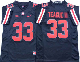 Ohio State Buckeyes #33 Master Teague III Black Vapor Untouchable College Football Jersey