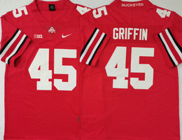 Ohio State Buckeyes #45 Archie Griffin Red Vapor Untouchable Stitched NCAA Jersey