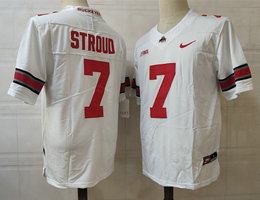 Ohio State Buckeyes #7 C.J. Stroud White Vapor Untouchable College Football Jersey