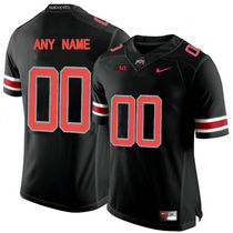 Ohio State Buckeyes Customized Blackout Limited Authentic Stitched NCAA Jersey