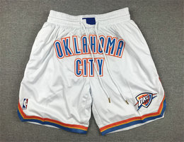 Oklahoma City Thunde 2024 White shorts