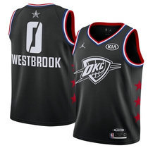 Oklahoma City Thunder #0 Russell Westbrook Black 2019 All Star With Patch Authentic Stitched NBA jersey