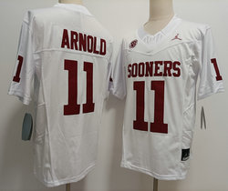 Oklahoma Sooners #11 Jackson Arnold White 2023 F.U.S.E Stitched NCAA Jersey