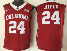 Oklahoma Sooners #24 Buddy Hield Red NCAA Basketball Jersey