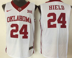 Oklahoma Sooners #24 Buddy Hield White NCAA Basketball Jersey