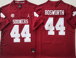Oklahoma Sooners #44 Brian Bosworth Red F.U.S.E College Football Jersey